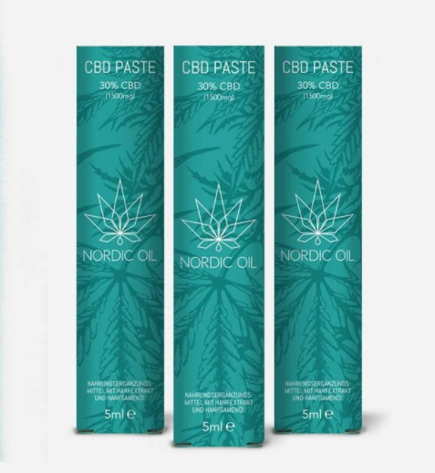 Die CBD Paste hat einen hohen Gehalt und ist daher etwas für Profis. Foto: © Nordic Oil
