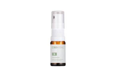 Das CBD Mundkosmetikum enthält neben Hanf auch noch Minze. Foto: © CBD Vital